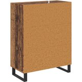vidaXL Strani šal Star les 69,5 x 34 x 90 cm Inženirski les in železo | Shoptok.si