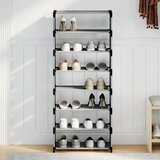 vidaXL Stalak za cipele 8 slojeva sivi 54x28x124 cm netkana tkanina | shoptok.hr