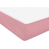 Box Spring krevet s madracem ružičasti 90x210 cm samt | shoptok.hr