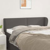 vidaXL Uzglavlje s ušima sivi 147x23x78/88 cm od umjetne kože Cijene