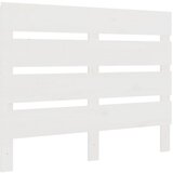 Maison Chic posteljno vzglavje - vzglavna omarica - nočna omarica belo 100x3x80 cm trdna borovina, (21706025) Cene
