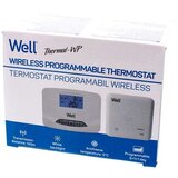 Well sobni termostat lcd brezžični , program (5+1+1), obm.: 5-30°C (0,5°C), IP30, I(10A), bela barva, (20849602) | Shoptok.si
