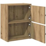 vidaXL Knjižna omara artisan hrast 40x24x52 cm inženirski les | Shoptok.si