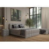 Premium Living Postelja Boxspring Brisbane, Svetlo Siva, 180x220 | Shoptok.si