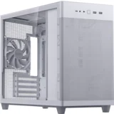 Asus Prime AP201 Tempered Glass MicroATX Case White - stylish 33-liter MicroATX case with tool-free side panels, with support for 360 mm coolers, graphics cards up to 338 mm long, and standard ATX PSUs - 90DC00G3-B39010