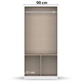 Rauch Möbel omara s klasičnimi vrati, siva, bela | Shoptok.si