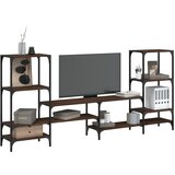 Maison Chic TV omarica - TV stojalo - Televizijska omarica rjavi hrast 206,5x28,5x95 cm inženirski les, (21700212) | Shoptok.si