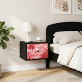  Wall-mounted noćni ormarić AACHEN Crni hrast 36 x 33 x 25 cm | shoptok.hr