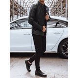 DStreet Kurtka męska skórzana czarna | Shoptok.si