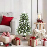 vidaXL Božično drevo med 150 LED z stojalom Zelena 90 cm PE | Shoptok.si