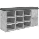  Klupa za cipele siva boja betona 102x32x50 cm konstruirano drvo | Eponuda.com