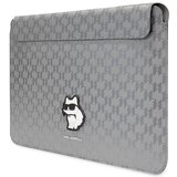 Karl Lagerfeld SAFFIANO MONOGRAM CHOUPETTE ETUI ZA PRENOSNIK 14 SREBRNA, (21922257) | Shoptok.si