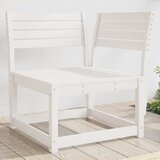 Maison Chic Kotni vrtni kavč - Zunanji kavč bel 73x73x78 cm trdna borovina, (22041971) | Shoptok.si