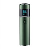 SARAHE S-1090 IPX7 vodoodporen prenosni okrogli električni brivnik z 8D LED digitalnim zaslonom (zelen), (22149599) | Shoptok.si
