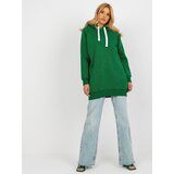 Fashion Hunters Women's Long Sweatshirt - Green Cene