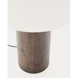 Kave Home Bela/v temni naravni barvi stoječa svetilka s tekstilnim senčilom (višina 110 cm) Marga – | Shoptok.si