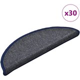  Prostirke za stepenice 30 kom 56x17x3 cm tamno sive i plave poluokrugle | shoptok.hr