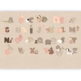  Foto tapeta - A Beige Alphabet 400x280 Vodootporna | shoptok.hr