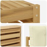  Set vanjskih sofa 5 kom. Bijela i krem Poliester | shoptok.hr