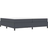  Konstrukcija postelje z vzmetnico Temno siva 200 x 200 cm blago, (5000123717) | Shoptok.si
