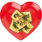 tanjir srce (love), crveni, 28 cm,
