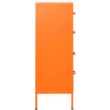 vidaXL Ladičar narančasti 80 x 35 x 101,5 cm čelični | shoptok.hr