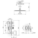 Rosan S2 baterija za tuš kadu 231607