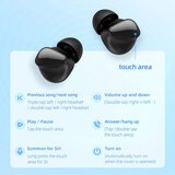 hoco. TWS slušalice (EW17 Amusement) s Bluetooth 5.3 - crne | shoptok.hr