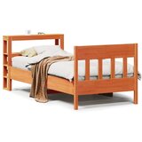 Maison Chic Posteljni okvir - Enojna postelja - Postelja za odrasle brez vzmetnice voščeno rjav 75x190 cm borovina-J13453, (21773981) | Shoptok.si