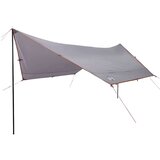 vidaXL Cerada za kampiranje sivo-narančasta 430x380x210 cm vodootporna | shoptok.hr