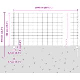 vidaXL Ograde od pocinčane čelika 22 kom U-kanal 100 cm | shoptok.hr