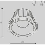 MAYTONI STROPNA SVETILKA Downlight 8,5/6,3 cm | Shoptok.si