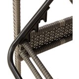 vidaXL Ležalnik z blazino siv 63x200x81 cm poli ratan (samo za ZDA) | Shoptok.si