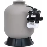  Pješčani filtar za bazen s bočnim ventilom sa 6 položaja sivi