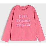 Sinsay Pamučna majica dugih rukava s natpisom | shoptok.hr