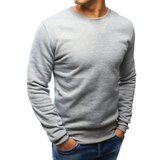 DStreet Siva muška dukserica bez kapuljače BX4822 crna | bela | siva | ePonuda.com