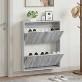  Ormar za cipele na zidu DELFT 71 x 17 x 86 cm Konstruirano drvo - Siva Sonoma | shoptok.hr