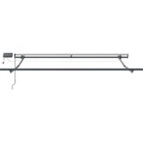 vidaXL Ručna uvučiva tenda s LED-om Zelena i bijela 350x250 cm, Zamjenska tenda za okvir 3,5x2,5 m Zelena i bijela | shoptok.hr