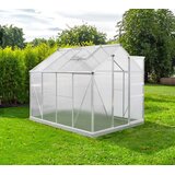 WESTMANN aluminijski staklenik Flora 68 | srebrni | 252x192x201 cm | shoptok.hr