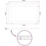  Pravokutni stolni vrh 90 x 60 x 3 cm Pravokutni - Prirodna 90 x 55 x 3 5 cm Pravokutno | shoptok.hr