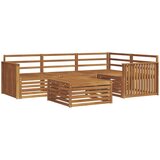  Set vanjskih sofa 5 kom. Prirodna Čvrsto drvo akacije | shoptok.hr