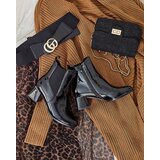 Resti Black women's boots on a low post Nekery | ePonuda.com