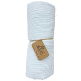 Tri Drugara muslin prekrivač plavi 120X120Cm četvoroslojni Cene