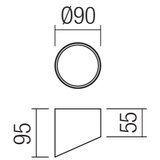  Redo 01-1625 - LED spot svetlo UTO LED/6W/230V prečnika 9 cm, belo | Eponuda.com