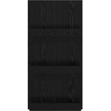  Polica za časopise s policom Crni hrast 51 x 11 x 102 cm | shoptok.hr
