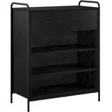  Ormar za cipele 76 x 36 5 x 93 cm Konstruirano drvo Crni hrast - Crni hrast 76 x 36 5 x 93 cm 1 ladica i 3 police | shoptok.hr