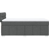  Okvir kreveta s oprugama i madrac tamnosivi 80x200cm od tkanine | shoptok.hr