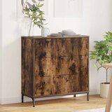 vidaXL Ormarić / Komoda s ladicama Dimljeni hrast 79,5 x 33 x 82 cm Cijene