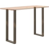  Noge za barsko mizo v obliki črke U, 2 kosa, naravno jeklo, 50 x (110-111) cm, jeklo | Shoptok.si