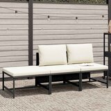  3-dijelni vrtni set sofa od poliratana s jastucima crni | Eponuda.ba